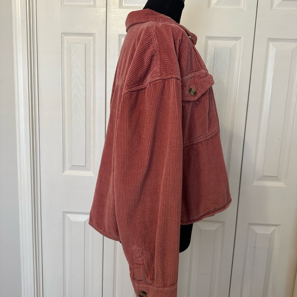 American Eagle Outfitters Rust Corduroy Utility Jacket - Picture 7 of 8